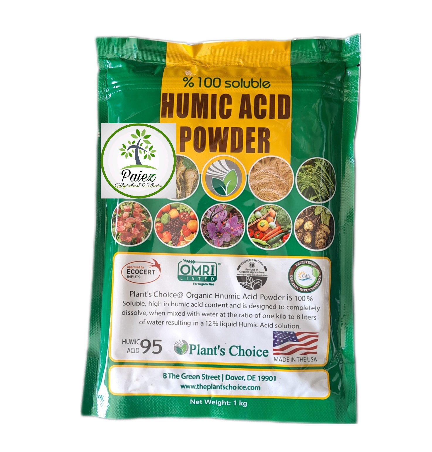 کود اسید هیومیک پلنت چویس آمریکا1کیلویی | Humic acid