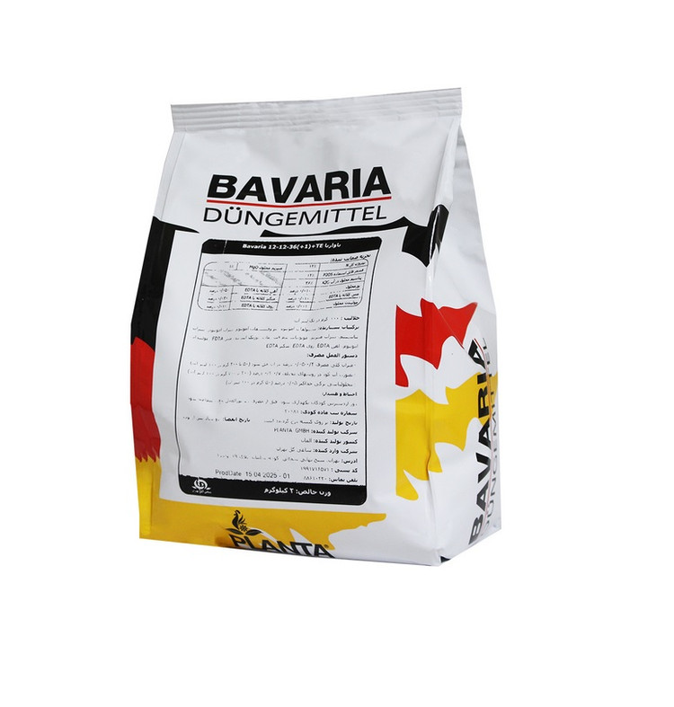 کود کامل NPK 12-12-36 باواریا آلمان بسته 2 کیلویی شرکتی | NPK 12-12-36 BAVARIA -2kg